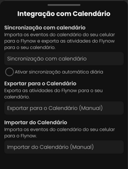 Integração com Calendário