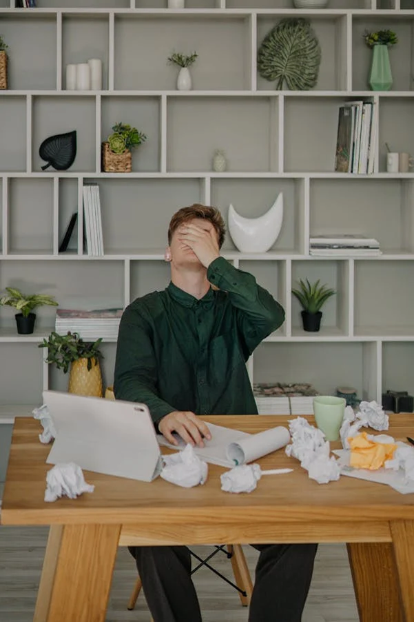 man frustrated